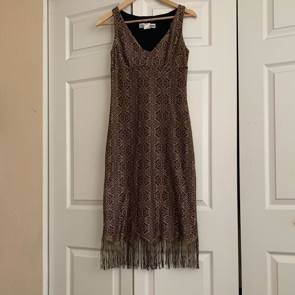 Vintage 90s bottom fringe dress